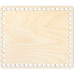 Woody Crafts Přírodní dno na háčkované košíky - Obdélník Velikost: 20x10 cm – Sleviste.cz