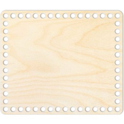 Woody Crafts Přírodní dno na háčkované košíky - Obdélník Velikost: 20x10 cm – Sleviste.cz
