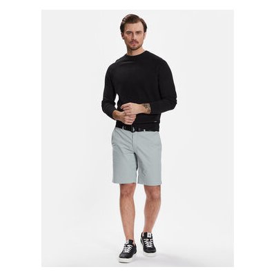 Calvin Klein šortky z materiálu Modern Twill Slim Short Belt K10K111788 Modrá – Zboží Mobilmania