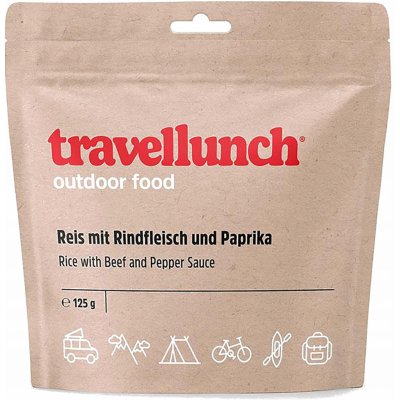 Travellunch Pikantní hovězí s rýží a zeleninou 125 g – Zboží Dáma