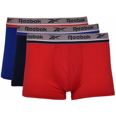 Reebok Short Sports Trunk Elim 3P bright cobalt/vector red/vector navy – Zboží Mobilmania