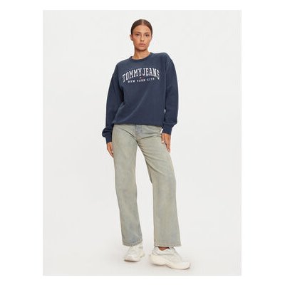 Tommy Jeans mikina Varsity DW0DW19824 Tmavomodrá – Sleviste.cz