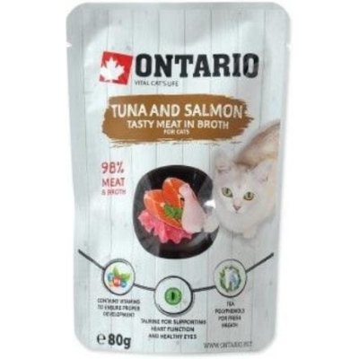 Ontario Tuna and Salmon in Broth 15 x 80 g – Zboží Mobilmania