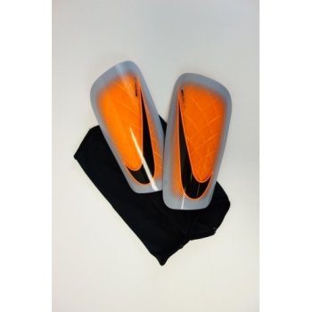 Nike Mercurial lite Shin Guards Mens Org/Wolf Grey