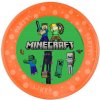 Jednorázové nádobí GODAN Plastový talíř Pixel Minecraft 21 cm