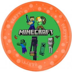 GODAN Plastový talíř Pixel Minecraft 21 cm