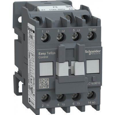 SCHNEIDER ELECTRIC SCHNEIDER Easy TeSys LC1E0610F5 Stykač 3P, AC-3, 6A, 110V AC cívka, 50Hz, 1Z LC1E0610F5 – Hledejceny.cz