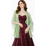 Šifónový šál přes společenské šaty Světle zelená – Hledejceny.cz