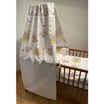 Baby Nellys Nebesa na postýlku Medvídci hnědá Bavlna – Zboží Dáma