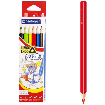 Centropen Jumbo trojhranné 9522 6 ks – Zboží Živě