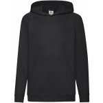 Fruit of the Loom Dětská lehká mikina s kapucí světle šedý melír – Zboží Dáma