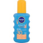 Nivea Sun Protect & Bronze Sun Spray intenzivní sprej na opalování SPF30 200 ml – Zboží Mobilmania