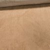 Metráž Manšestr polyesterový / plášťovka 8025 1652, jednobarevný béžový, zateplený s kožíškem, š.150cm (látka v metráži)