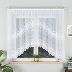 Dekorační oblouková krátká záclona na žabky JOWITA 150 bílá 300x150 cm MyBestHome – Hledejceny.cz