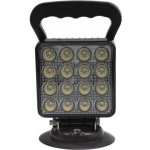 LED světlo hranaté, bílé, 16x3W, magnet, ECE R10 – Hledejceny.cz