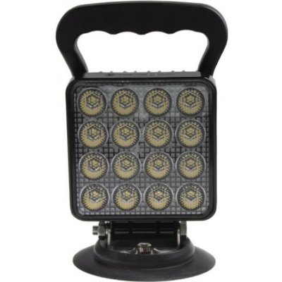 LED světlo hranaté, bílé, 16x3W, magnet, ECE R10 – Hledejceny.cz