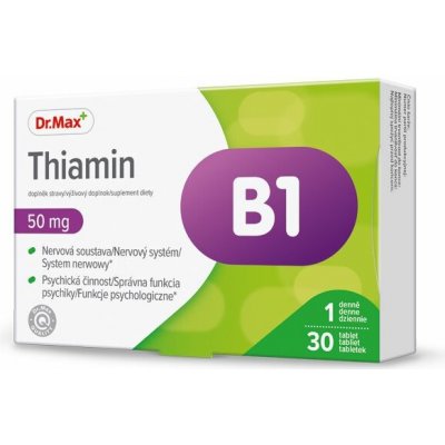 Dr. Max Thiamin B1 50 mg 30 tablet – Hledejceny.cz
