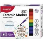 Monami fixy na keramiku a porcelán 8 barev 0.7 mm – Sleviste.cz