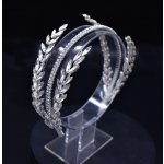 B-TOP Krystalová čelenka do vlasů s větvičkami Druh barvy: Stříbrná – Hledejceny.cz