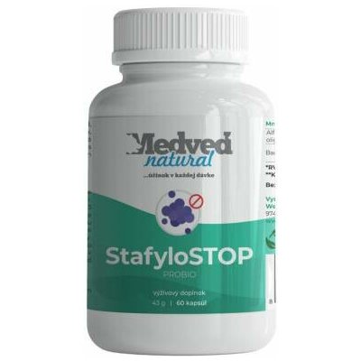 Medveď natural StafyloSTOP 60 kapslí – Hledejceny.cz