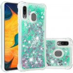 Pouzdro Glitter gelové Samsung Galaxy A30 / A20 - cyan