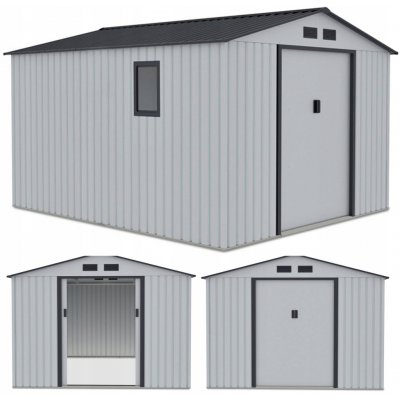 Focus Garden Zahradní domek na nářadí HUDSON 9x10 Light Grey – Sleviste.cz