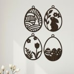 dřevo života Sada velikonočních vajíček 6x9 cm Wenge – Hledejceny.cz