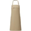 Zástěra Premier Workwear Zástěra z recyklovaného materiálu a biobavlny PR121 Khaki Pantone 7536C 86x72cm