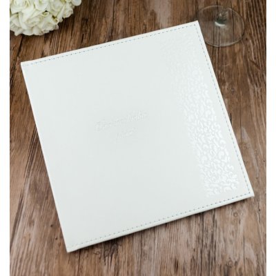 Rozlučková kniha (album) 20x20 cm - bílá – Zboží Dáma