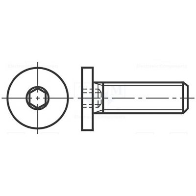 BOSSARD 3055505 Šroub; M6x30; 1; Hlava: válcová; imbus; HEX 3mm; ocel; černěné – Zboží Mobilmania