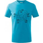 Kámen nůžky papír Spock tričko dětské bavlněné světlý tyrkys – Hledejceny.cz