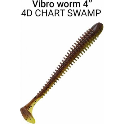 Crazy Fish Vibro Worm 10 cm 4D chart swamp 5 ks – Hledejceny.cz