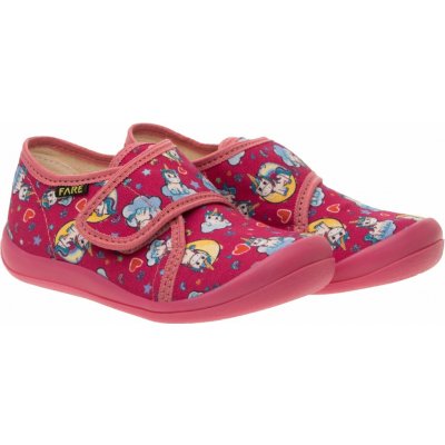 Fare KLASIK Dětské papuče na suchý zip červené 4115451 – Zbozi.Blesk.cz