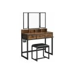 Trendie toaletní stolek AURORA hnědý – Zboží Dáma