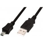 Digitus AK-300130-018-S USB 2.0, type A - mini B (5pin) M/M, 1,8m, černý – Zboží Živě