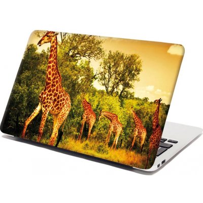 Sablio Samolepka na notebook Žirafy - 29x20 cm – Zboží Živě