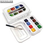 Sennelier Aqua Mini Mistrovské akvarelové barvy l'Aquarelle 8 ks půlpánvičky – Zboží Dáma
