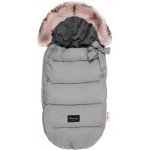 Baby Nellys STYLE 4 v 1 s kožešinkou a mašličkou 110 x 50 cm šedý – Zboží Dáma