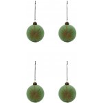 House Doctor Skleněné vánoční ozdoby Mint set 4 ks zelená barva sklo – Hledejceny.cz