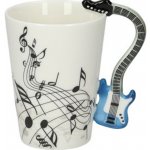 Master Hrnek Kytara modrá 250 ml – Zboží Dáma