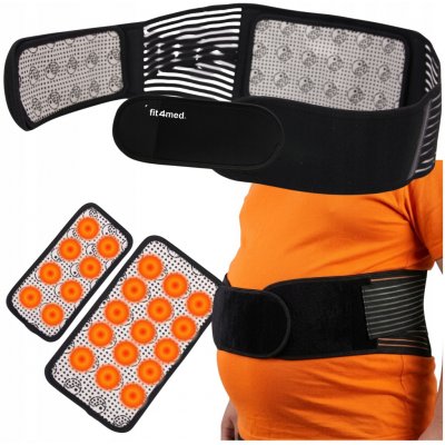 MAGNETICKÝ BEDERNÍ PÁS NA PÁTEŘ S HŘEJIVÝMI MAGNETY 3XL FIT4MED – Hledejceny.cz