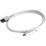Gembird CCP-MUSB2-AMBM-W-1M micro USB 2.0 AM-MBM5P, 1m, bílý – Zboží Mobilmania
