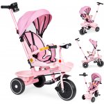ECOTOYS 2v1 s otočným sedadlem a skládací střechou růžová – Zboží Dáma