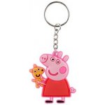 Přívěsek na klíče Jiri Models 3D Prasátko Peppa/Peppa pig guma 10 cm na kartě – Zboží Mobilmania