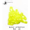 Rybářské lanko Tommi Fly body stretch fluo žlutá 4mm