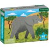 Puzzle Mudpuppy mini Slon africký 48 dílků