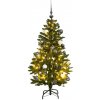 Vánoční stromek Prolenta Maison Exclusive Umělý sklápěcí vánoční stromek se 150 LED a koulemi 150 cm