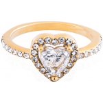 Franco Bene Srdíčkový promise ring se zirkony pozlacený 2971 – Zboží Dáma