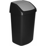 Curver SWING BIN 50L Odpadkový koš 40,6 x 34 x 66,8 cm černý 03987-Y09 – Zboží Mobilmania