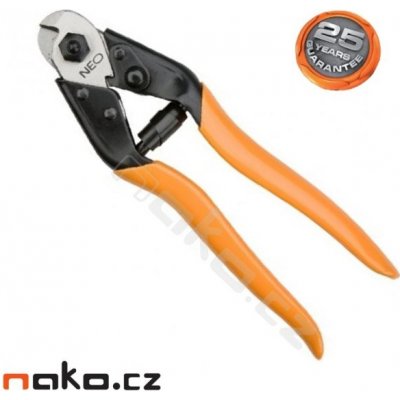 NEO TOOLS nůžky na ocelová lanka a drát 190mm 01-512